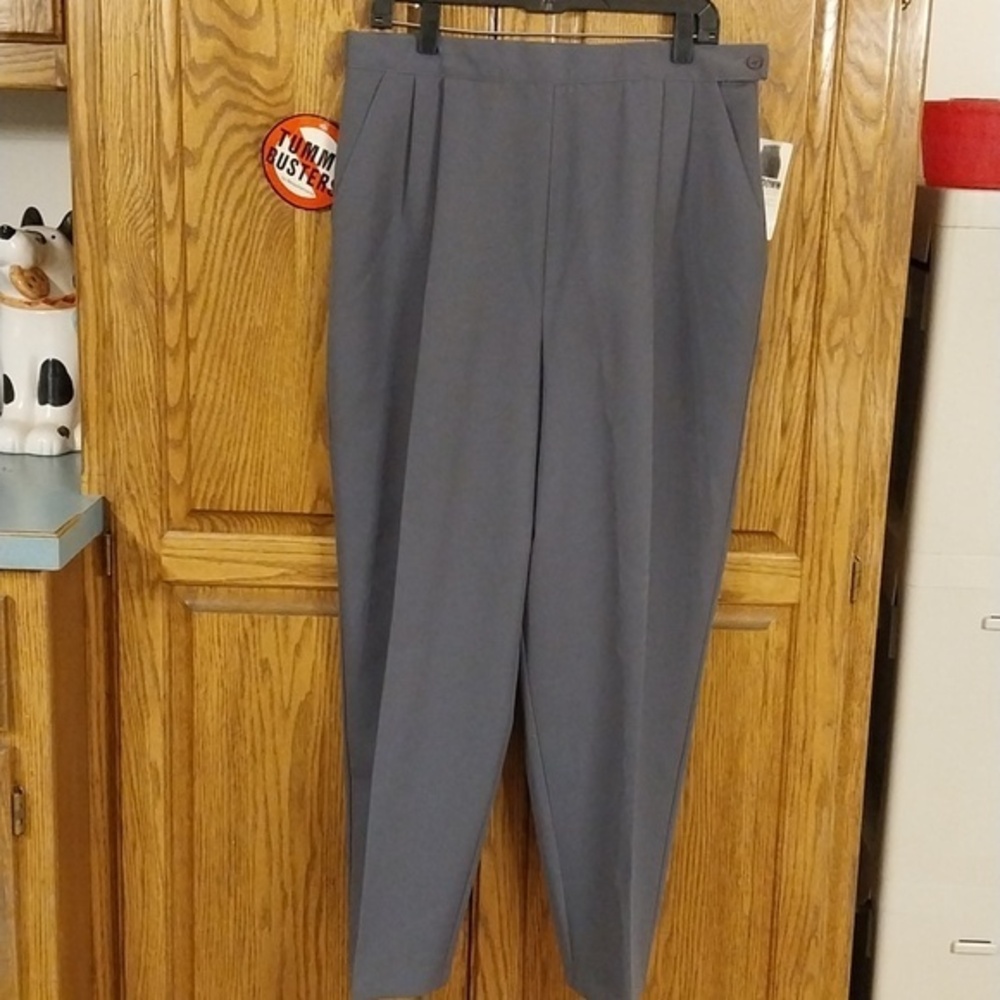 Requirements‎ NWT Women's Pants Size 18/28 Gray "Tummy Busters" Side Zip - Picture 4 of 12